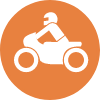 motorradfahrer icon